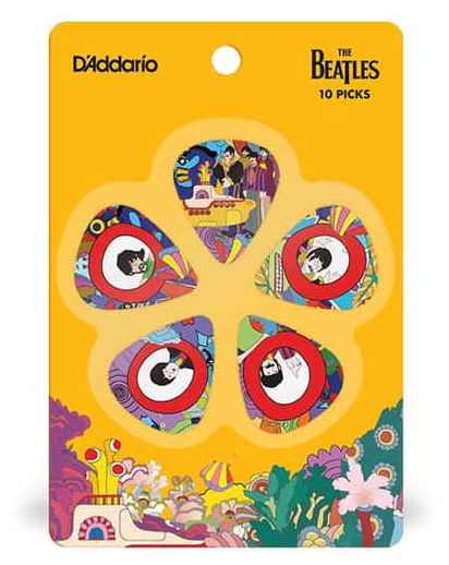 Hlavní obrázek Tvrdost do 0.70 D'ADDARIO 1CWH6-10B7 Beatles Yellow Submarine Picks Medium .70mm - 10 ks