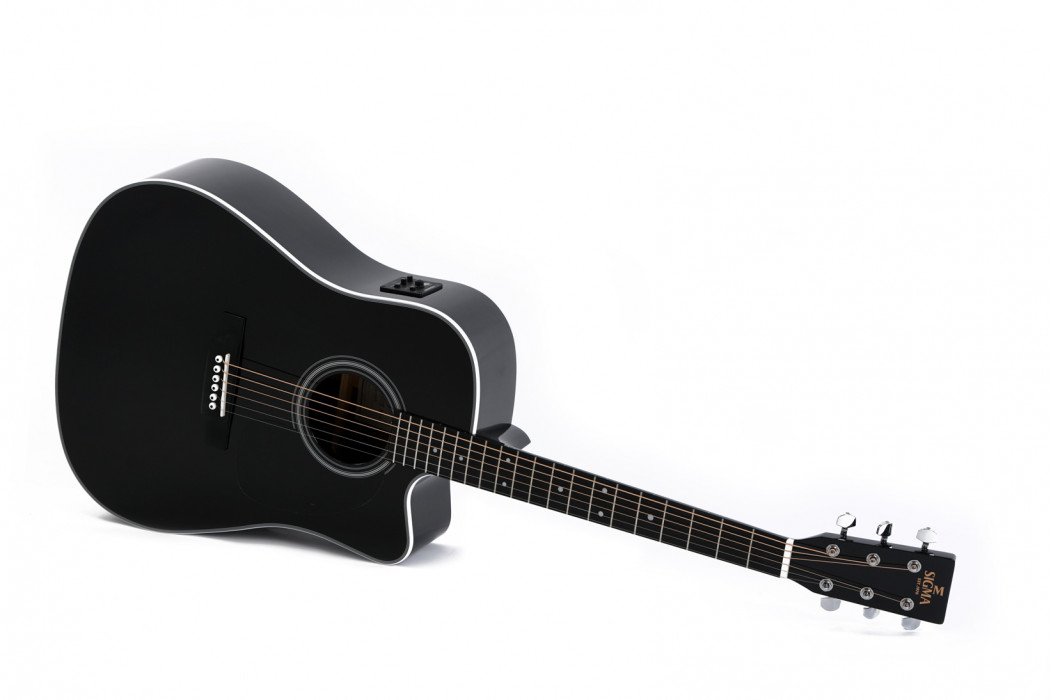 Levně Sigma Guitars DMC-1E-BK - Black High Gloss
