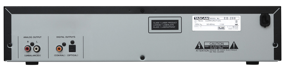 Hlavní obrázek Profesionální CD/DVD/USB/SD/MC přehrávače TASCAM CD200