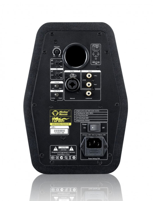 Hlavní obrázek Aktivní monitory s AES / SPDIF / USB digitálním vstupem MONKEY BANANA Turbo 4 Black