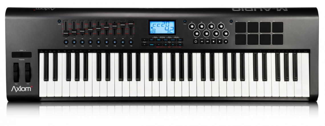 Hlavní obrázek MIDI keyboardy M-AUDIO Axiom 61 Advanced, MIDI ovladač, 61 kláves, 58 MIDI ovládacích prvků