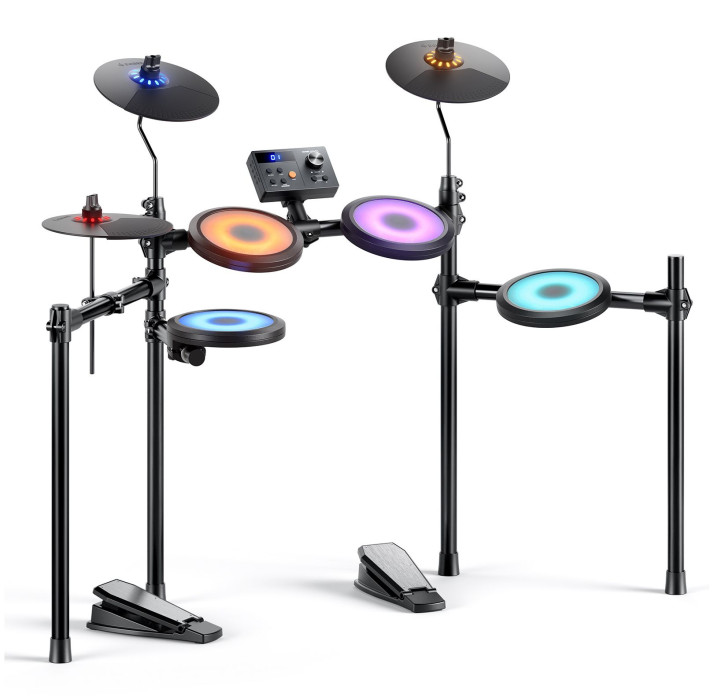 Hlavní obrázek Elektronické soupravy DONNER DED-70L Electronic Drum Set with LED