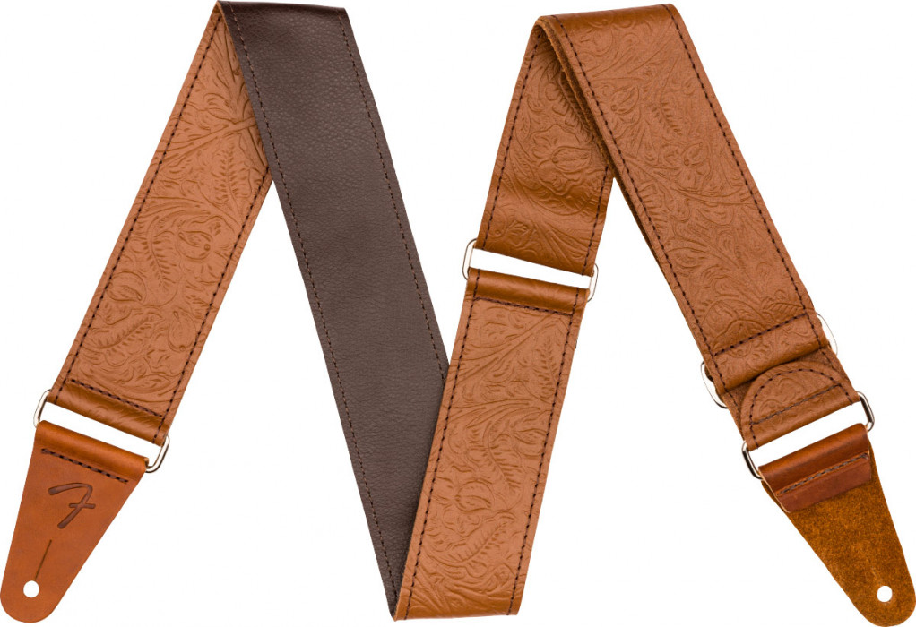 Hlavní obrázek Kožené/koženkové FENDER Tooled Leather Guitar Strap Brown