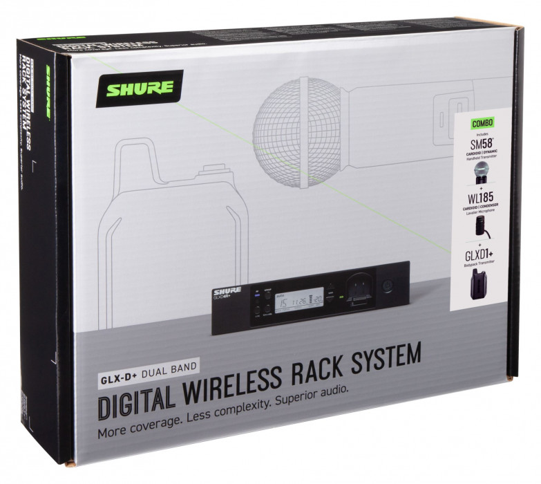 Hlavní obrázek S ručním mikrofonem SHURE GLXD124R+/85