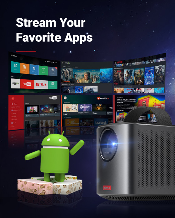 Hlavní obrázek Přenosné přehrávače a projektory ANKER Nebula Mars II Pro – Black