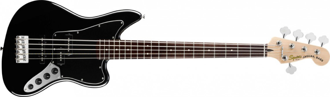 Hlavní obrázek 5strunné FENDER SQUIER Vintage Modified Jaguar Bass V Special, Rosewood Fingerboard - Black