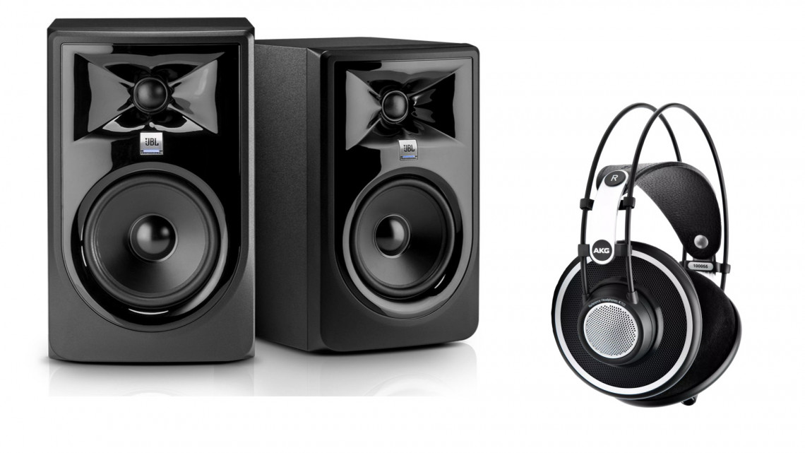 Hlavní obrázek Aktivní monitory JBL LSR308 PMKII (2KS) + AKG K702 SET