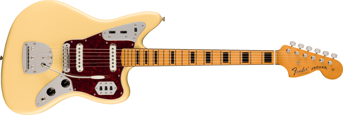 Levně Fender Vintera II `70s Jaguar - Vintage White