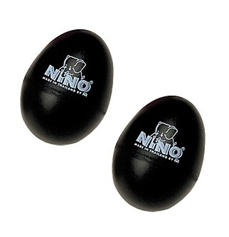 E-shop NINO Percussion NINO540BK-2 Egg Shaker Pair - Black