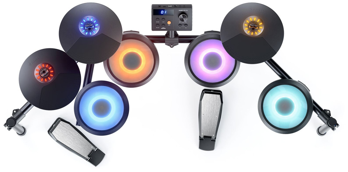 Hlavní obrázek Elektronické soupravy DONNER DED-70L Electronic Drum Set with LED