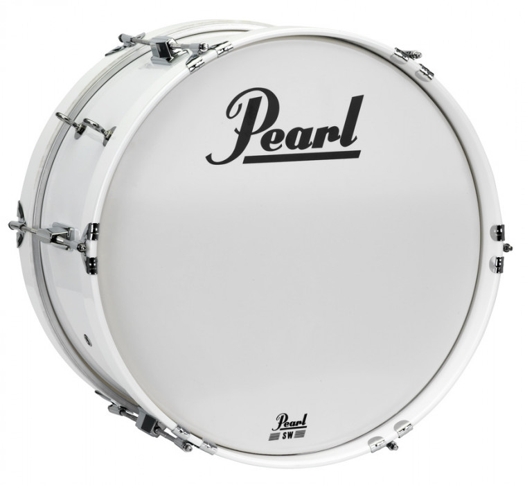 Pearl MJB1808/CXN33 Junior Marching Series Bass Drum 18”x8” - Pure White