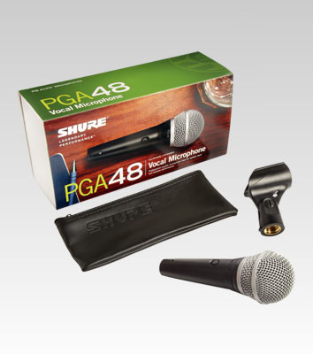 Hlavní obrázek Dynamické pódiové vokální mikrofony SHURE PGA48-QTR (PG ALTA)
