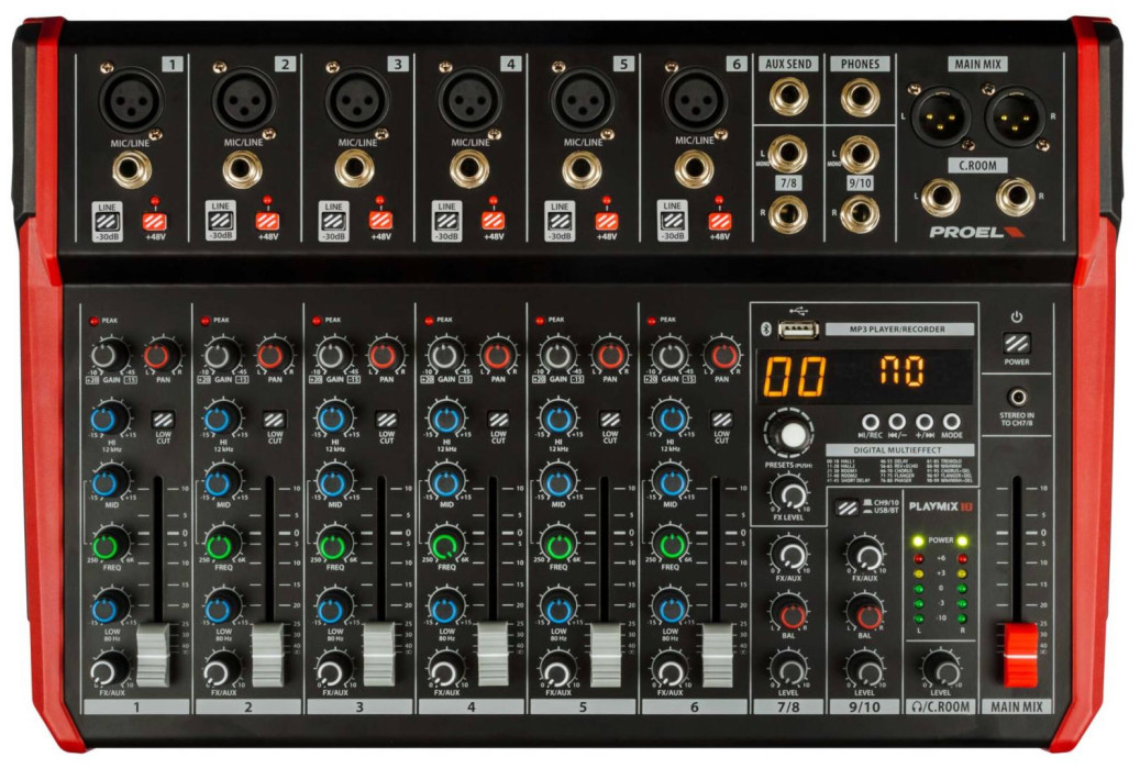 Hlavní obrázek Mixážní pulty s efektem PROEL PLAYMIX10