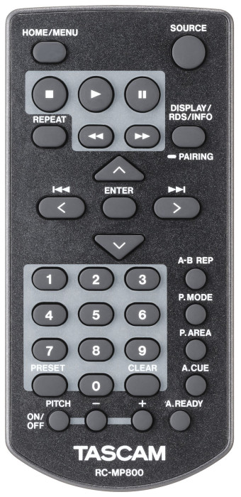 Hlavní obrázek Profesionální CD/DVD/USB/SD/MC přehrávače TASCAM MP-800U DAB
