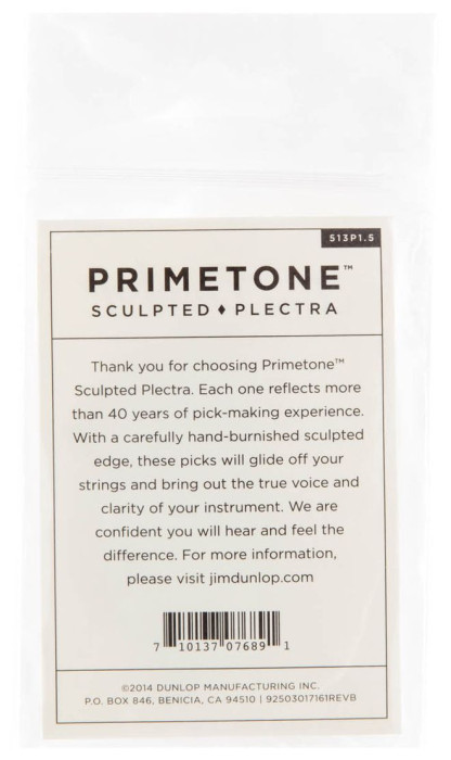 Hlavní obrázek Tvrdost do 2.0 DUNLOP Primetone Triangle Smooth Grip Pick 1.5mm, 12ks