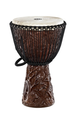 Hlavní obrázek Djembes MEINL PROADJ3-XXL Artisan Edition Djembe 14” Deluxe Carving - Brown