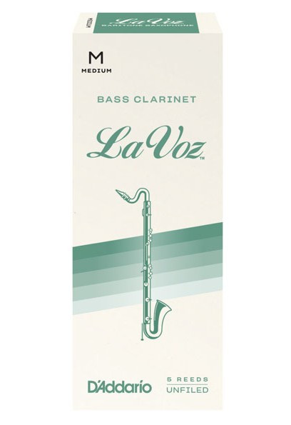 Hlavní obrázek Basklarinet RICO REC05MD La Voz Bass Clarinet Reeds Medium - 5 Box