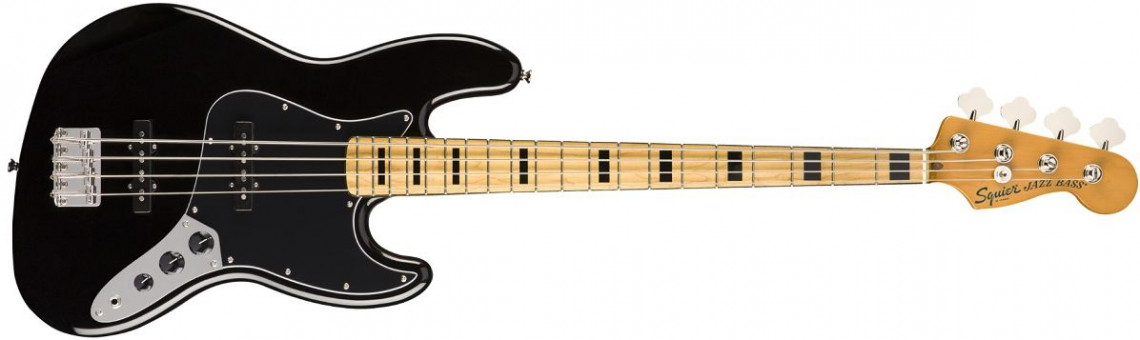 Levně Fender Squier Classic Vibe 70s Jazz Bass Black Maple