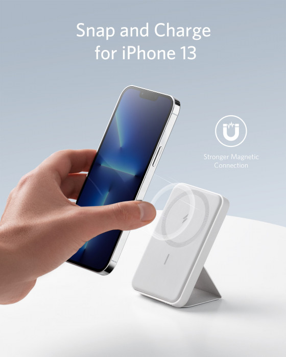 Hlavní obrázek Powerbanky a nabíječky ANKER PowerCore Mag-Go 5K, White