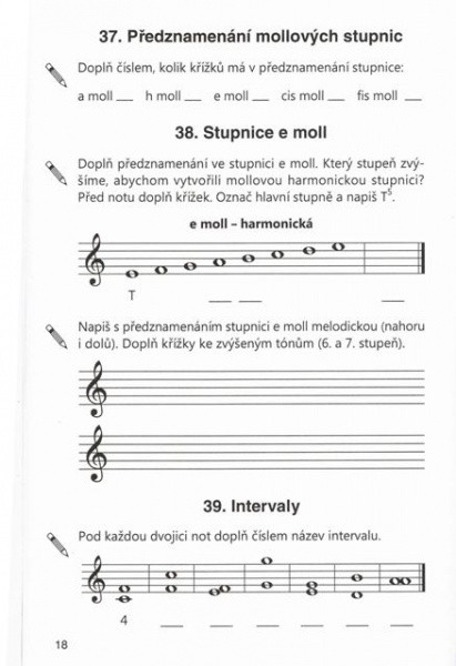 Hlavní obrázek Zpěvníky a učebnice PUBLIKACE Hudební nauka pro ZUŠ 3. ročník - Martin Vozar