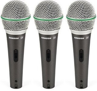 Hlavní obrázek Dynamické pódiové vokální mikrofony SAMSON Q6 3Pack