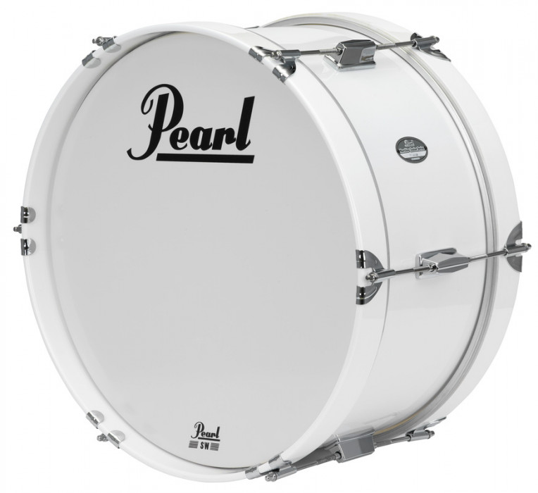 Hlavní obrázek Jednotlivé bubny PEARL MJB1808/CXN33 Junior Marching Series Bass Drum 18”x8” - Pure White