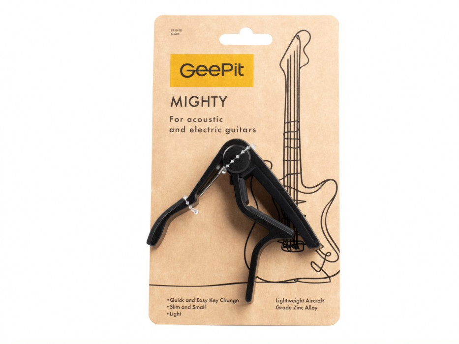 Hlavní obrázek Kapodastry pro akustické a elektrické kytary GEEPIT Mighty Black