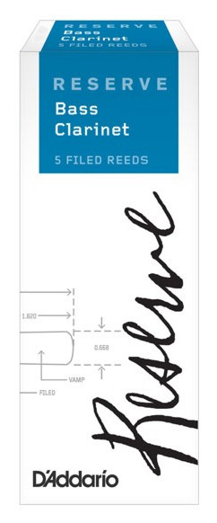 Rico DER0520 Reserve - Bass Clarinet Reeds 2.0 - 5 Box