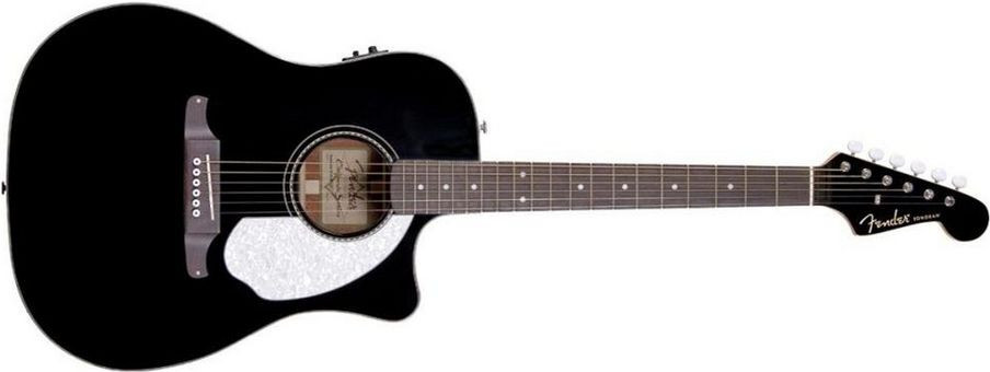 Hlavní obrázek Dreadnought FENDER Sonoran SCE Thinline Black
