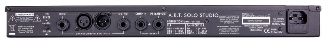 Hlavní obrázek Mikrofonní a linkové předzesilovače ART SOLO STUDIO