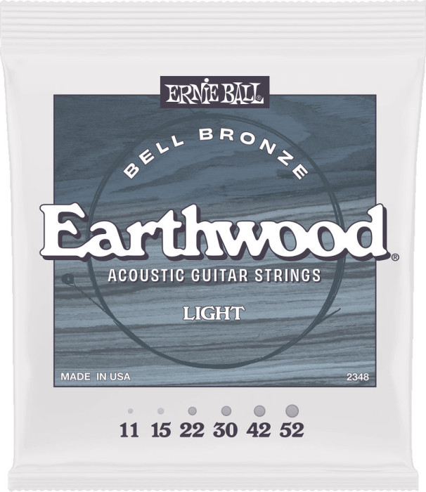 Hlavní obrázek Tvrdost .011 ERNIE BALL 2348 Light Earthwood Bell Bronze Acoustic Guitar Strings 11-52