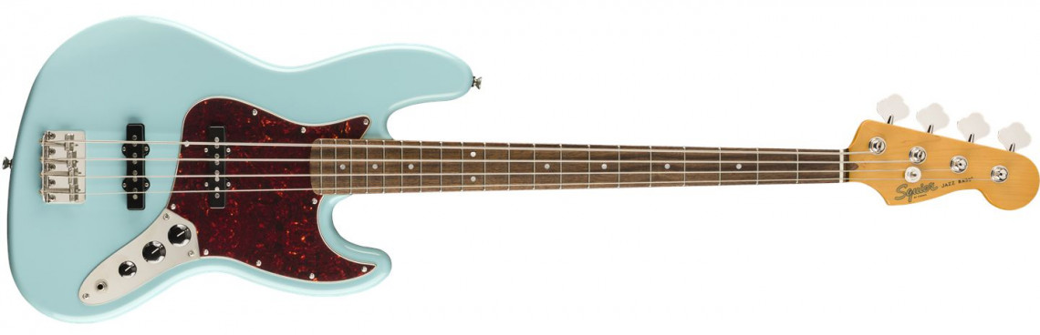 Levně Fender Squier Classic Vibe 60s Jazz Bass Daphne Blue Laurel