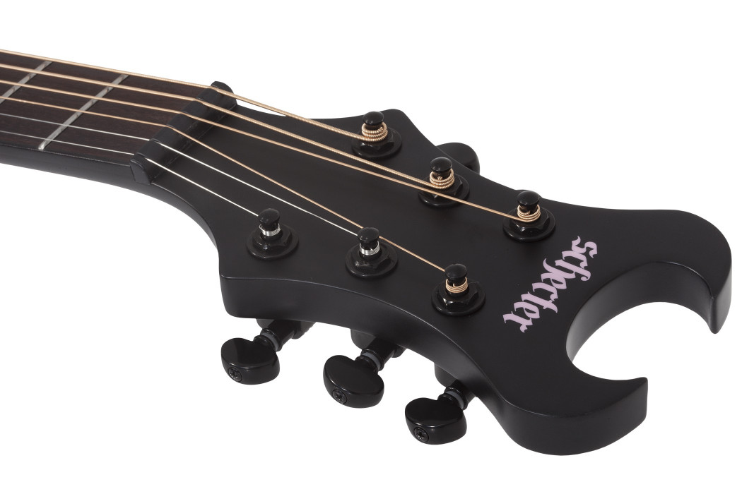 Hlavní obrázek Jumbo SCHECTER Machine Gun Kelly Acoustic - Satin Black