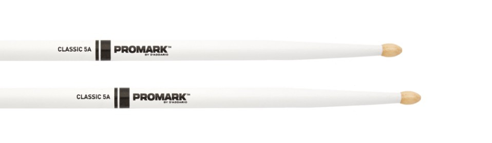 Levně Pro-Mark TX5AW-WHITE Classic 5A Painted Hickory Wood Tip - White