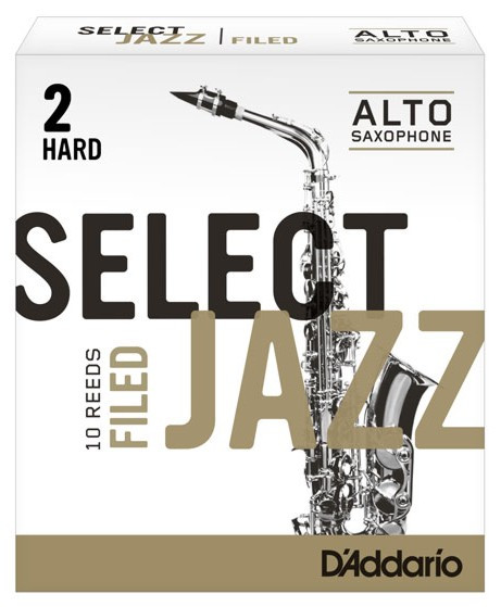 Hlavní obrázek Alt saxofon RICO RSF10ASX2H Select Jazz - Alto Saxophone Reeds - Filed - 2 Hard - 10 Box
