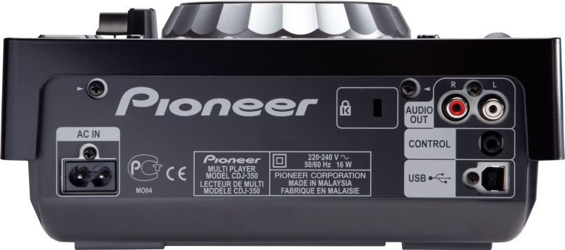 Hlavní obrázek Profesionální CD/DVD/USB/SD/MC přehrávače PIONEER DJ CDJ-350 BLK