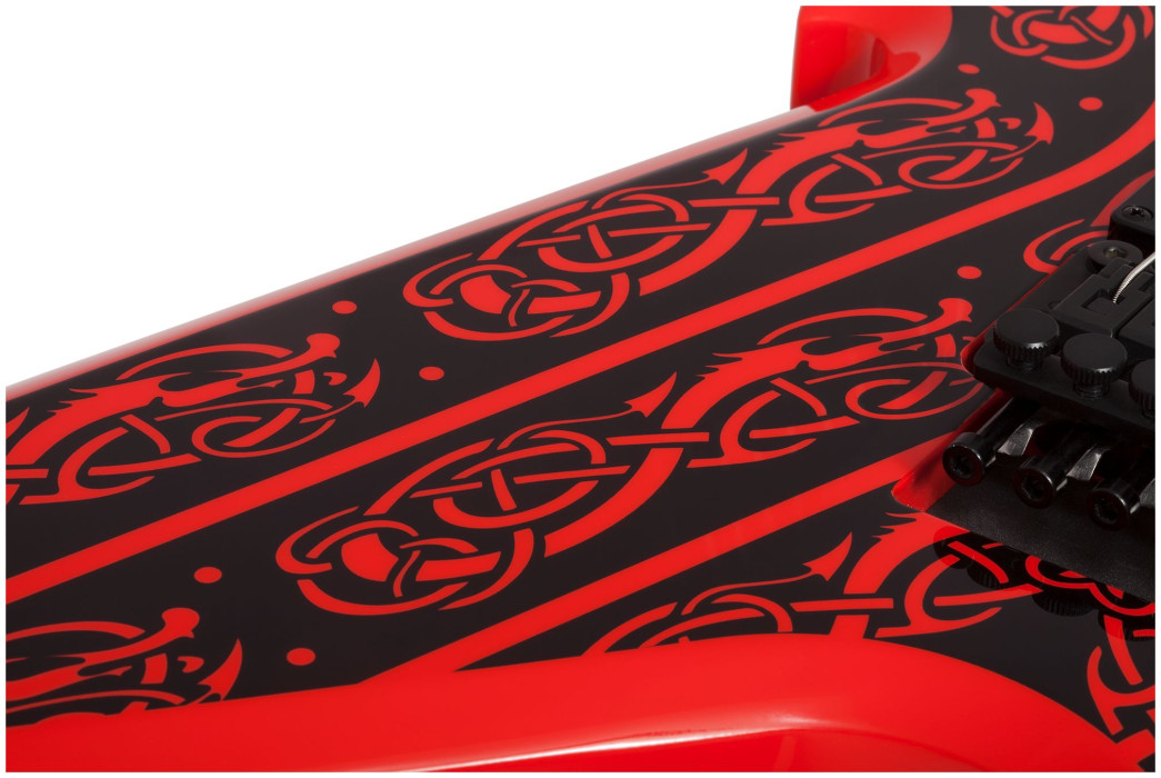 Hlavní obrázek Hard&heavy SCHECTER Wylde Audio Warhammer FR Norse Dragon Pinstripe - Red