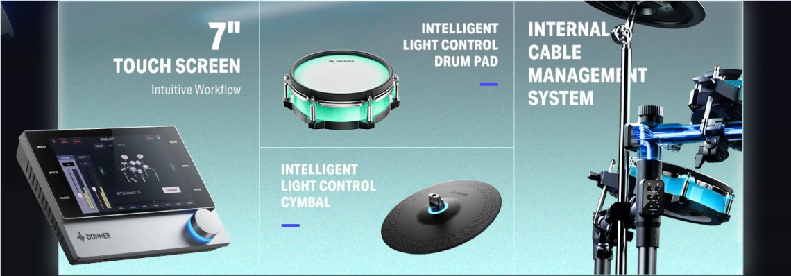 Hlavní obrázek Elektronické soupravy DONNER BackBeat