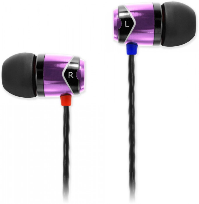 Hlavní obrázek Do uší (s kabelem) SOUNDMAGIC E10 Black Purple