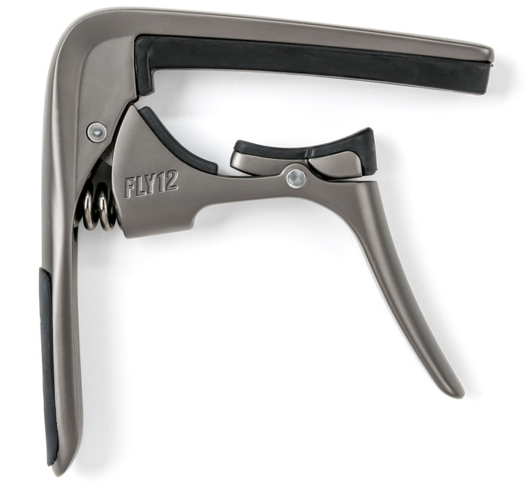 Hlavní obrázek Kapodastry pro akustické a elektrické kytary DUNLOP 66CGM TRIGGER FLY CAPO 12 STRING - GUN METAL