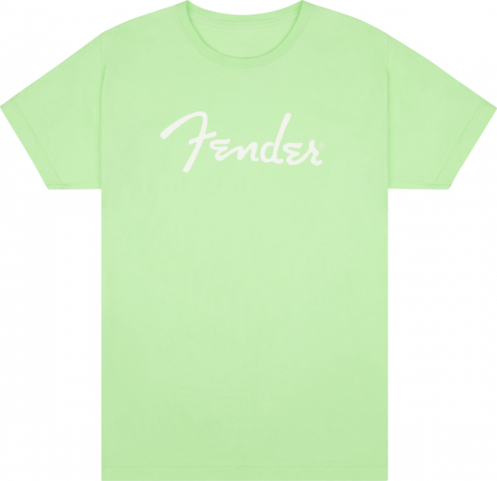 Levně Fender Spaghetti Logo T-Shirt, Surf Green, S