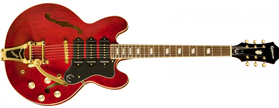 Hlavní obrázek Semiakustické a jazzové EPIPHONE Riviera Custom P-93 Wine Red
