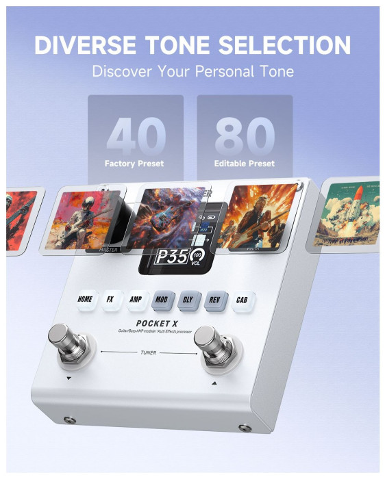 Hlavní obrázek Multiefekty, procesory DONNER PocketX