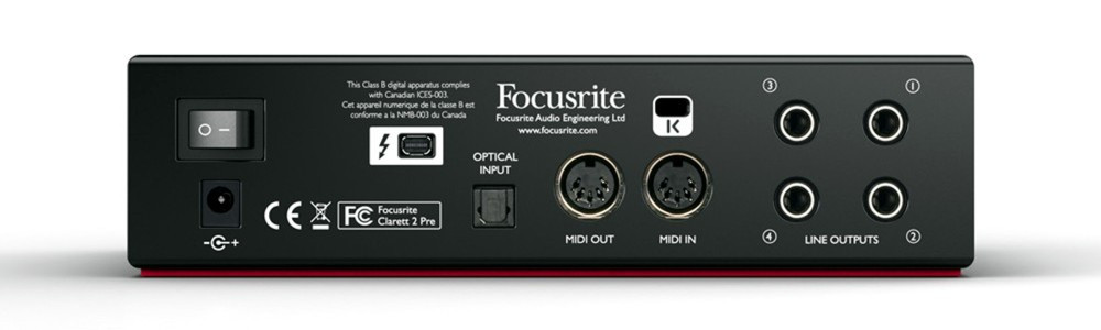 Hlavní obrázek Thunderbolt zvukové karty FOCUSRITE Clarett 2 Pre