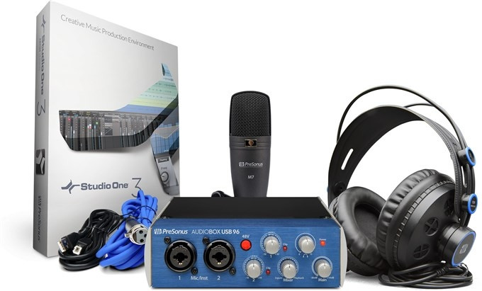 Hlavní obrázek Velkomembránové kondenzátorové mikrofony PRESONUS AudioBox USB 96 Studio
