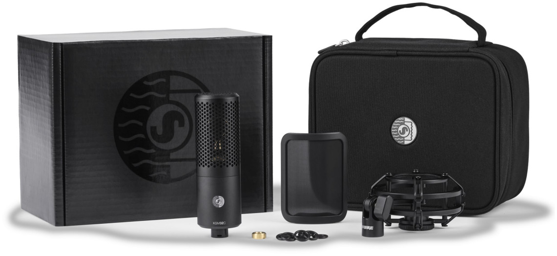 Hlavní obrázek Velkomembránové kondenzátorové mikrofony SHURE KSM32C/SM