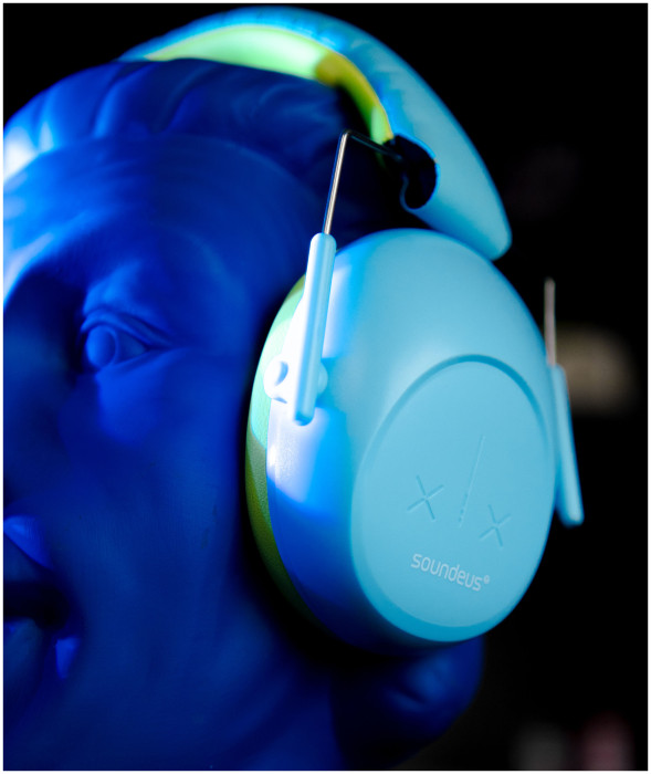 Hlavní obrázek Ochrana sluchu SOUNDEUS HearProtect P1-K5 Justin Kids Ear muffs - Blue