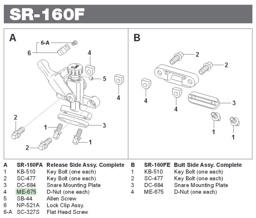 Hlavní obrázek Jiné náhradní díly PEARL ME-675
