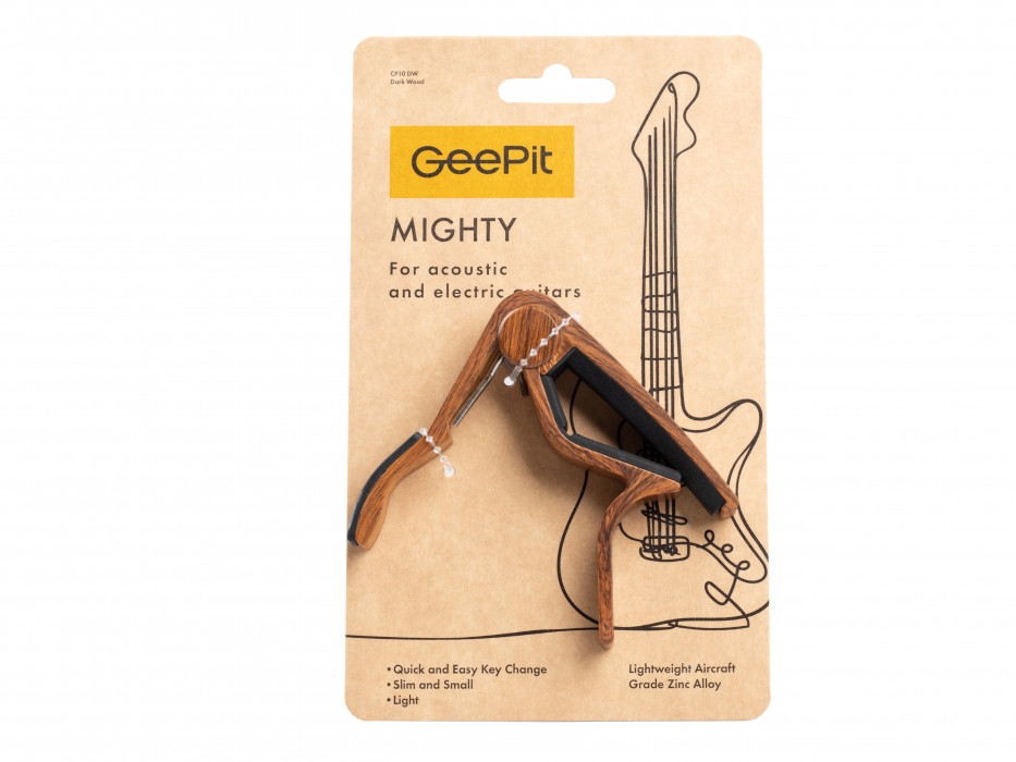 Hlavní obrázek Kapodastry pro akustické a elektrické kytary GEEPIT Mighty Dark Wood