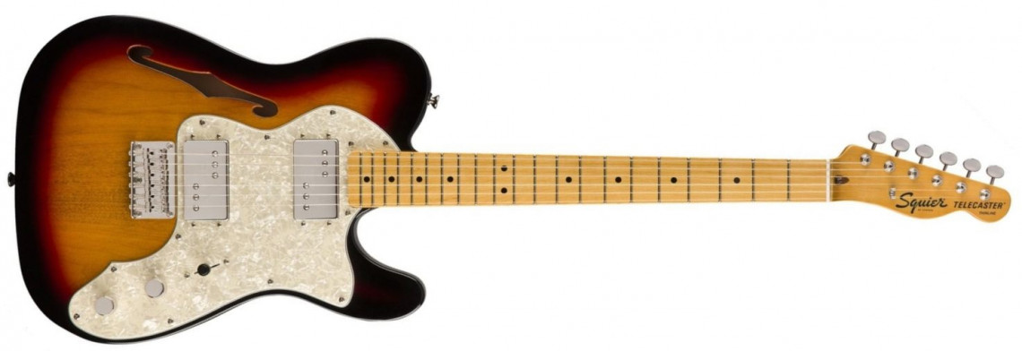 Levně Fender Squier Classic Vibe 70s Telecaster Thinline 3-Tone Sunburst Maple